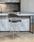 Palmdale Swivel Modern Faux Leather Bar and Counter Stool