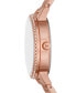 Фото #3 товара Women's Melissa Three-Hand Rose Gold-Tone Stainless Steel Watch Set 35mm