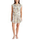 Women's Faith Floral-Print Elastic-Waist Tiered Dress