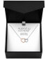 Diamond Accent Double Heart Pendant Necklace in Sterling Silver & 14k Rose Gold-Plate, 16" + 2" extender