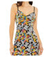 ფოტო #2 პროდუქტის Women's Sequined Floral Detail Mini Dress