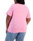 ფოტო #2 პროდუქტის Trendy Plus Size Three Barbie Cotton T-Shirt