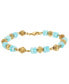 ფოტო #2 პროდუქტის Women's Flower Bead Bracelet