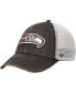 ფოტო #1 პროდუქტის Men's '47 Brown, Natural Pittsburgh Steelers Oil Cloth Trucker Clean Up Adjustable Hat