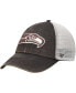 Men's '47 Brown, Natural Pittsburgh Steelers Oil Cloth Trucker Clean Up Adjustable Hat