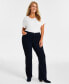 Фото #1 товара Plus & Petite Plus Size Tummy-Control Bootcut Jeans, Created for Macy's