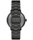 ფოტო #3 პროდუქტის Men's Blake Three-Hand Date Black Stainless Steel Watch 42mm