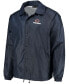 Фото #4 товара Men's Navy Chicago Bears Coaches Classic Raglan Full-Snap Windbreaker Jacket