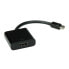 Фото #3 товара VALUE Cableadapter - MiniDP M - HDMI F - Mini DisplayPort - HDMI Type A (Standard) - Male - Female - Black - 140 mm