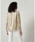 Women's Silk Blouse With Metal Chain