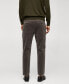 ფოტო #1 პროდუქტის Men's Micro-Corduroy Slim-Fit Pants