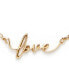 Gold-Tone LOVE Script Bib Necklace