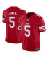 Men's Trey Lance Scarlet San Francisco 49ers Vapor F.U.S.E. Limited Jersey