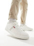 Levi's Archie leather trainer with cream backtab in white