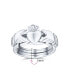 ფოტო #3 პროდუქტის Irish Celtic Trinity Hands Crown Heart BFF Friendship Interlocking Claddagh Puzzle Ring For Teen For Women .925 Sterling Silver