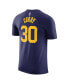 Фото #1 товара Men's Stephen Curry Navy Golden State Warriors 2022/23 Statement Edition Name and Number T-shirt