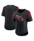 ფოტო #4 პროდუქტის Women's Heather Black Arizona Cardinals Primary Logo Fashion Top