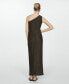 ფოტო #2 პროდუქტის Women's Asymmetrical Knit Dress