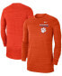 Фото #4 товара Men's Clemson Tigers 2021 Sideline Velocity Performance Long Sleeve T-Shirt