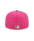 Фото #2 товара Men's Pink, Green Los Angeles Dodgers Cooperstown Collection 1981 World Series Passion Forest 59FIFTY Fitted Hat