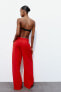 Loose-fitting darted trousers