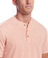 Фото #4 товара Men's Short Sleeve Melange Henley Shirt