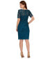 ფოტო #2 პროდუქტის Beaded Floral Sheath Dress