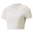 Фото #3 товара Puma Snow Tiger Cropped Crew Neck Short Sleeve T-Shirt Womens Off White Casual