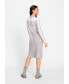 Фото #2 товара Women's Long Sleeve 1/4 Zip Mock Neck Sweater Dress