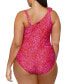 Фото #4 товара Trendy Plus Size Marita One-Shoulder One-Piece Swimsuit