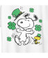 Air Waves Trendy Plus Size Peanuts Snoopy & Woodstock Patrick's Day Graphic T-shirt