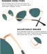 Фото #17 товара Женские солнцезащитные очки-авиаторы SODQW, зеркальные, поляризованные, модные, очки-авиаторы для вождения, рыбалки, золотая оправа, линза из розового золота