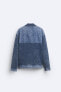 Knit jacket with matching denim