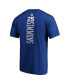 Men's Ben Simmons Royal Philadelphia 76ers Playmaker Name Number Team Logo T-shirt