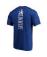 Men's Ben Simmons Royal Philadelphia 76ers Playmaker Name Number Team Logo T-shirt Синий, S - фото #4