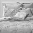 Фото #1 товара Queen 8pc Montvale Pinch Pleat Comforter Set Gray - Threshold