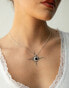 Фото #3 товара Seol + Gold x Sophie Floyd sterling silver onyx heart pendant necklace