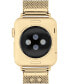 ფოტო #4 პროდუქტის Gold-Tone Stainless Steel Mesh Bracelet for 38, 40, 41mm Apple Watch