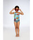 ფოტო #2 პროდუქტის Girl Two Piece Swimsuit Baby Blue Printed Fruits - Toddler Child