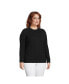 Фото #5 товара Plus Size Cotton Drifter Cable Crew Neck Sweater