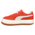 Puma Suede Mayu Up Perforated Platform Womens Red Sneakers Casual Shoes 381650-