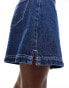 Фото #3 товара ASOS DESIGN denim notch side shorts in indigo