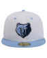 Men's White/Light Blue Memphis Grizzlies Throwback 2Tone 59FIFTY Fitted Hat