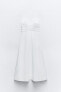 Фото #5 товара Платье миди из поплина с кружевом ZARA