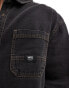 Vans stevens denim shirt in washed black