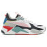Фото #1 товара Puma RsX Parisian Lace Up Mens White Sneakers Casual Shoes 38689301