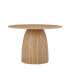 Round Dining Table Modern Wood Kitchen Table 47.24" Circular Tabletop For Leisure Coffee Table Oak