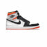 Фото #2 товара Jordan Air Jordan 1 Retro High OG "Electro Orange" 黑脚趾 扣碎4.0 耐磨 高帮 复古篮球鞋 男女同款 黑白橙 / Кроссовки Nike Air Jordan 1 Retro High Electro Orange (Черно-белый)