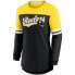 ფოტო #3 პროდუქტის Women's Pittsburgh Steelers Retro Script Performance Tri-Blend Long Sleeve T-Shirt