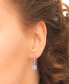 ფოტო #2 პროდუქტის Lab-grown White Sapphire Snowflake Leverback Drop Earrings (1/3 ct. t.w.) in Sterling Silver